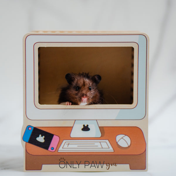 Load image into Gallery viewer, Workdesk Hamster Wooden Hideout
