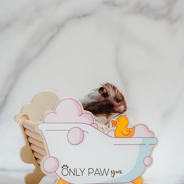 Load image into Gallery viewer, Bathtub Hamster Wooden Hideout
