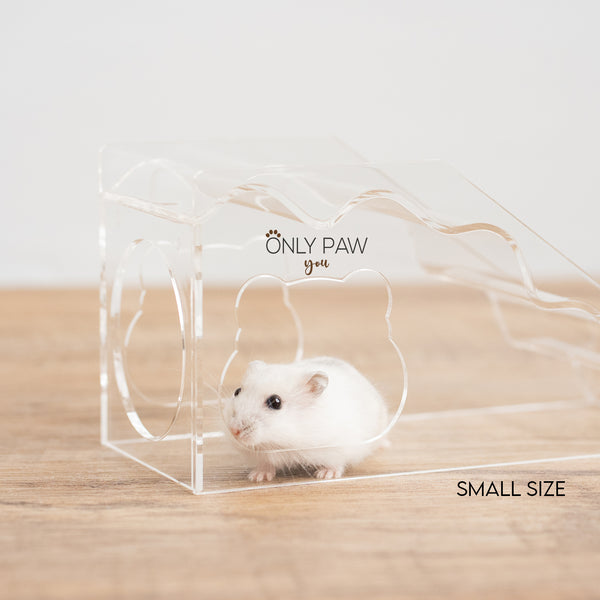 Load image into Gallery viewer, 2-in-1: Acrylic Hideout &amp; Stairs for Hamsters
