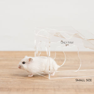 2-in-1: Acrylic Hideout & Stairs for Hamsters