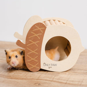 Acorn Wooden Hideout for hamsters