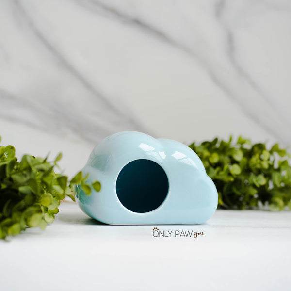 Load image into Gallery viewer, Dream Cloud Ceramic Hamster Hideout

