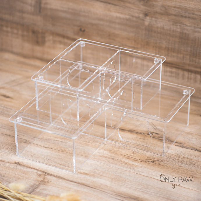 The Bear Series: L-Shape Full Acrylic 3 Chamber Hideout