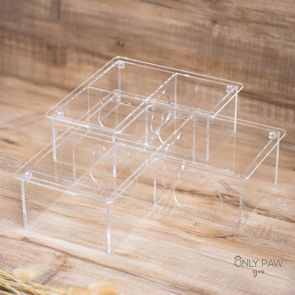 Load image into Gallery viewer, The Bear Series: L-Shape Full Acrylic 3 Chamber Hideout
