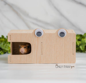 Rectangle Crocodile Wooden Hideout for hamsters